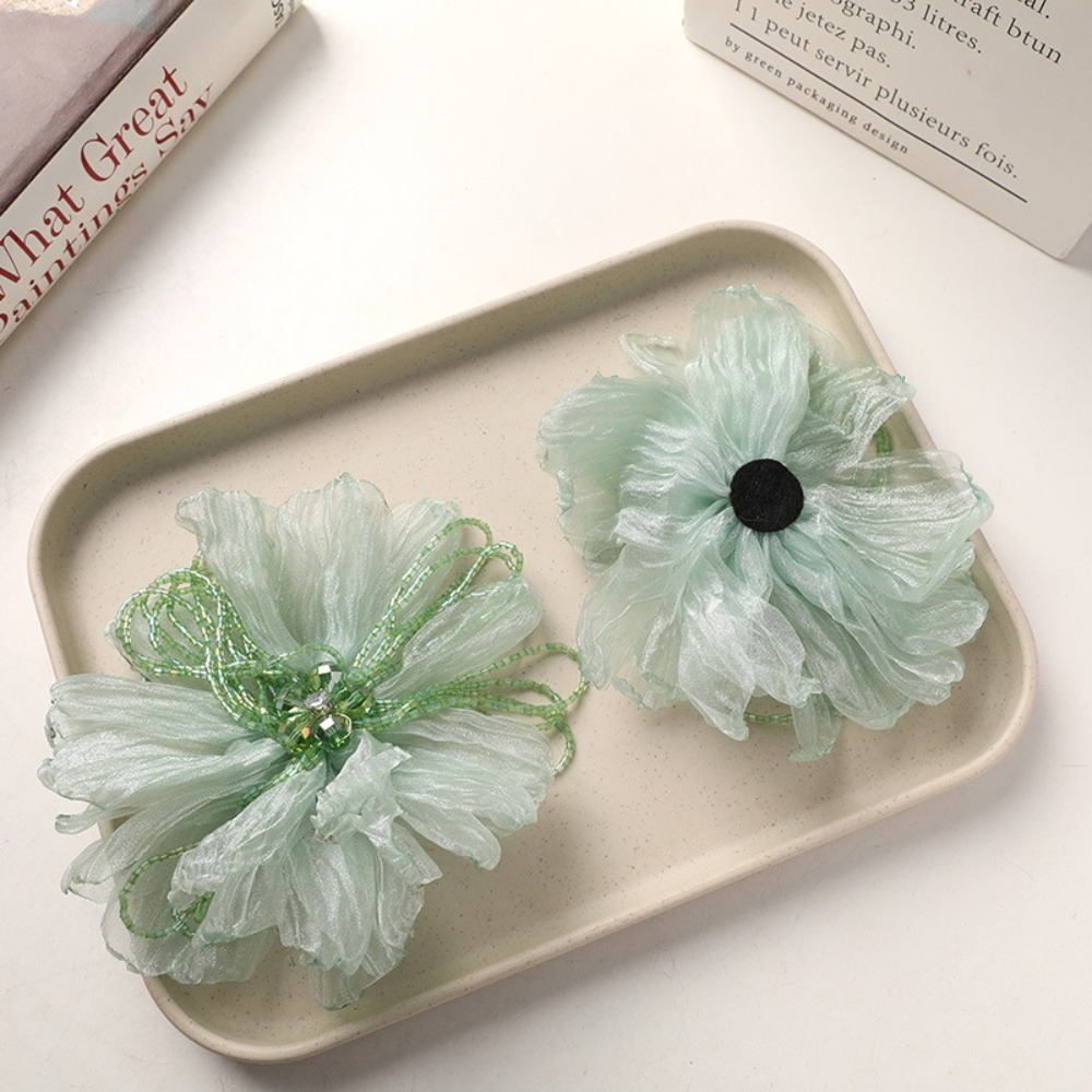 Applique Patch Flower - Applicazione Floreale in Tessuto Organza con