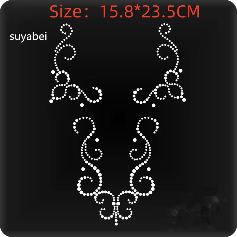 Hotfix Rhinestone Sheet - 2 pz/lotto Toppe Termoadesive con Strass