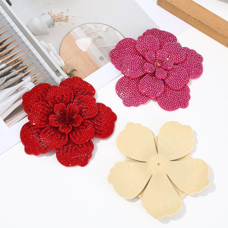 Craft Embellishments - 1 pezzo di toppa floreale tridimensionale