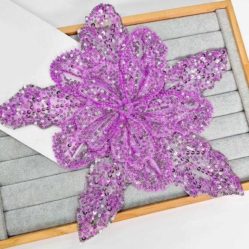 Applique Patch Flower - 39BD Decorazioni per applicazioni floreali con