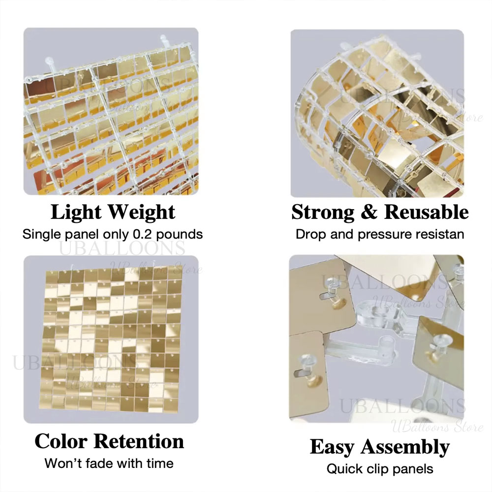 Pannelli Decorativi Oro Champa - Sequin Fabric Panel recensione e prezzo