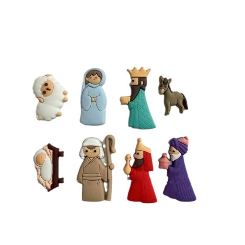 G6KF 9pcs/set patch scena nati - Christmas Craft Embellishment recensione e prezzo