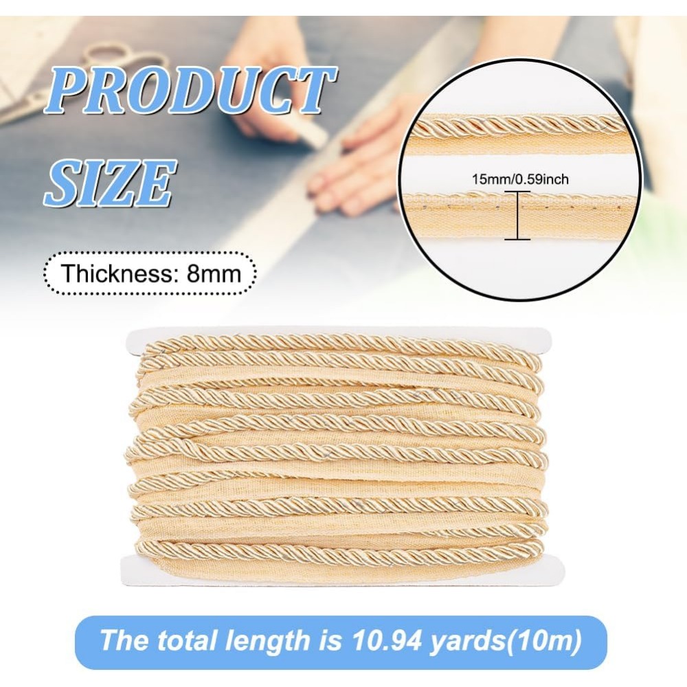 11 Yards Twisted Lip Cord Trim - Cord Trim Twisted recensione e prezzo