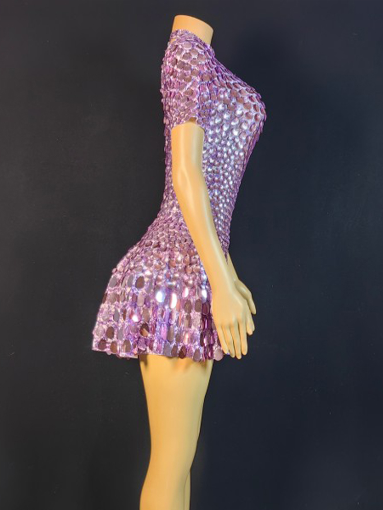 Adorabile Mini abito con paill - Rhinestone Banding Trim recensione e prezzo