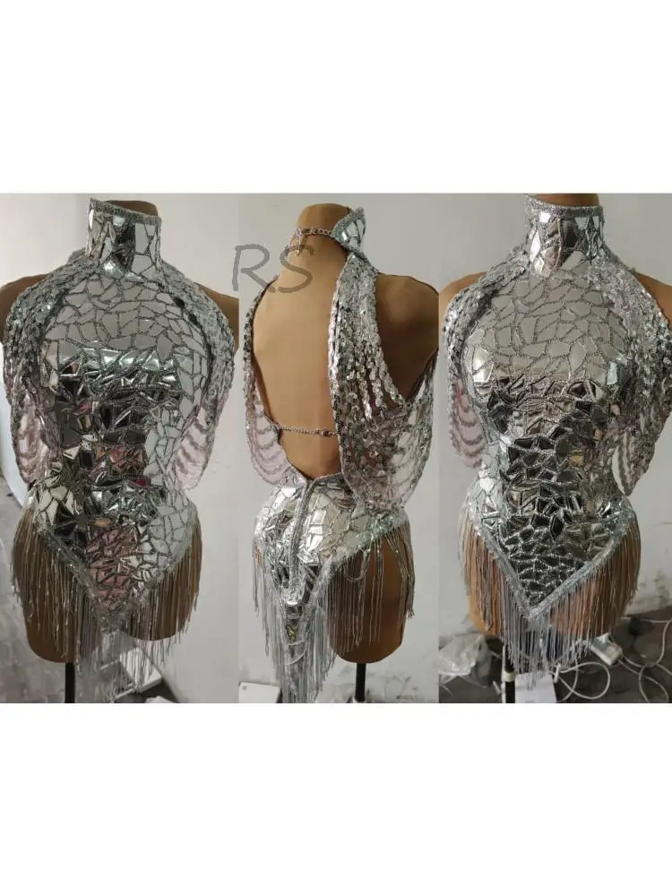 Body con paillettes argento sc - Rhinestone Banding Trim recensione e prezzo