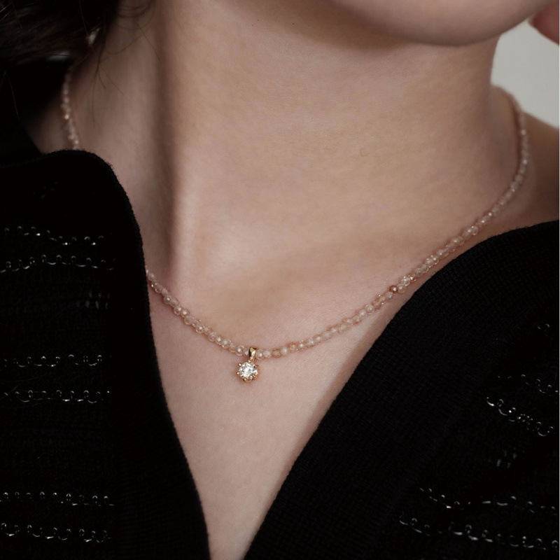 Collana con ciondolo zircone s - Pearl Trim Chain recensione e prezzo