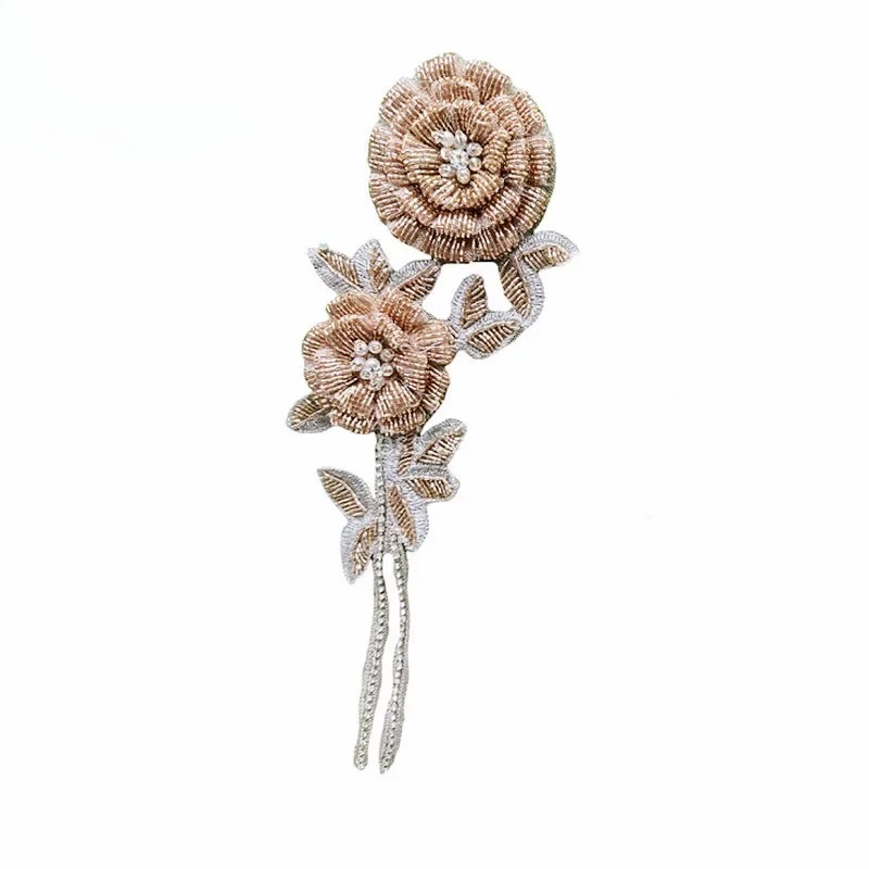 NUOVI fiori al seno rosa con p - Applique Patch Flower recensione e prezzo