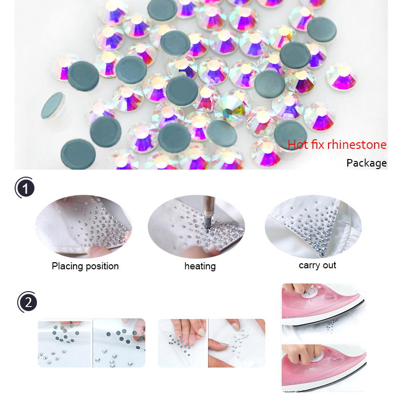 QIAO Multi-Color SS6-SS20 di C - Hotfix Rhinestone Sheet recensione e prezzo