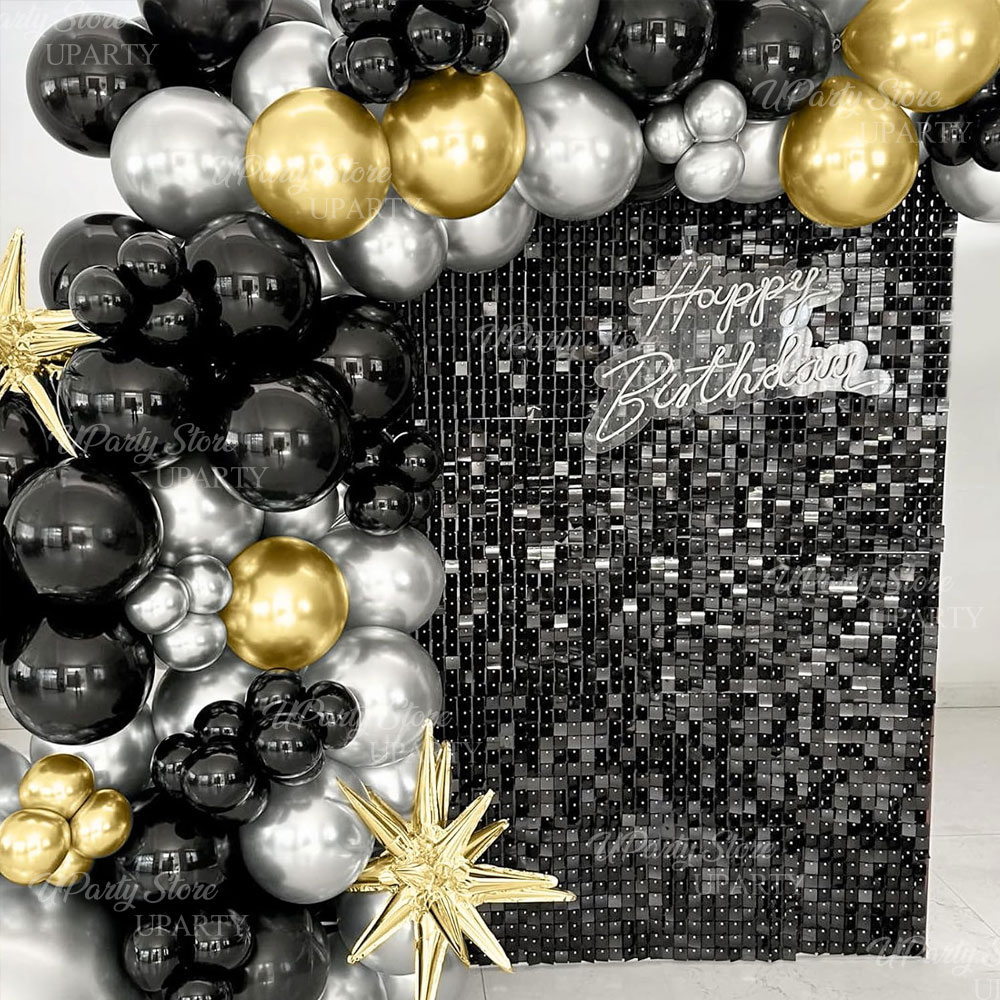 Sfondo da parete nero luccican - Sequin Fabric Panel recensione e prezzo