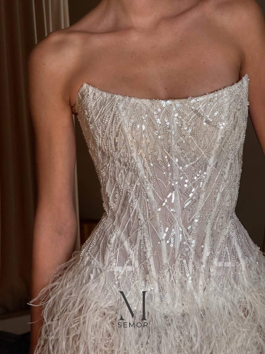 Abito da sposa corto semiricop - Tassel Fringe Trim recensione e prezzo