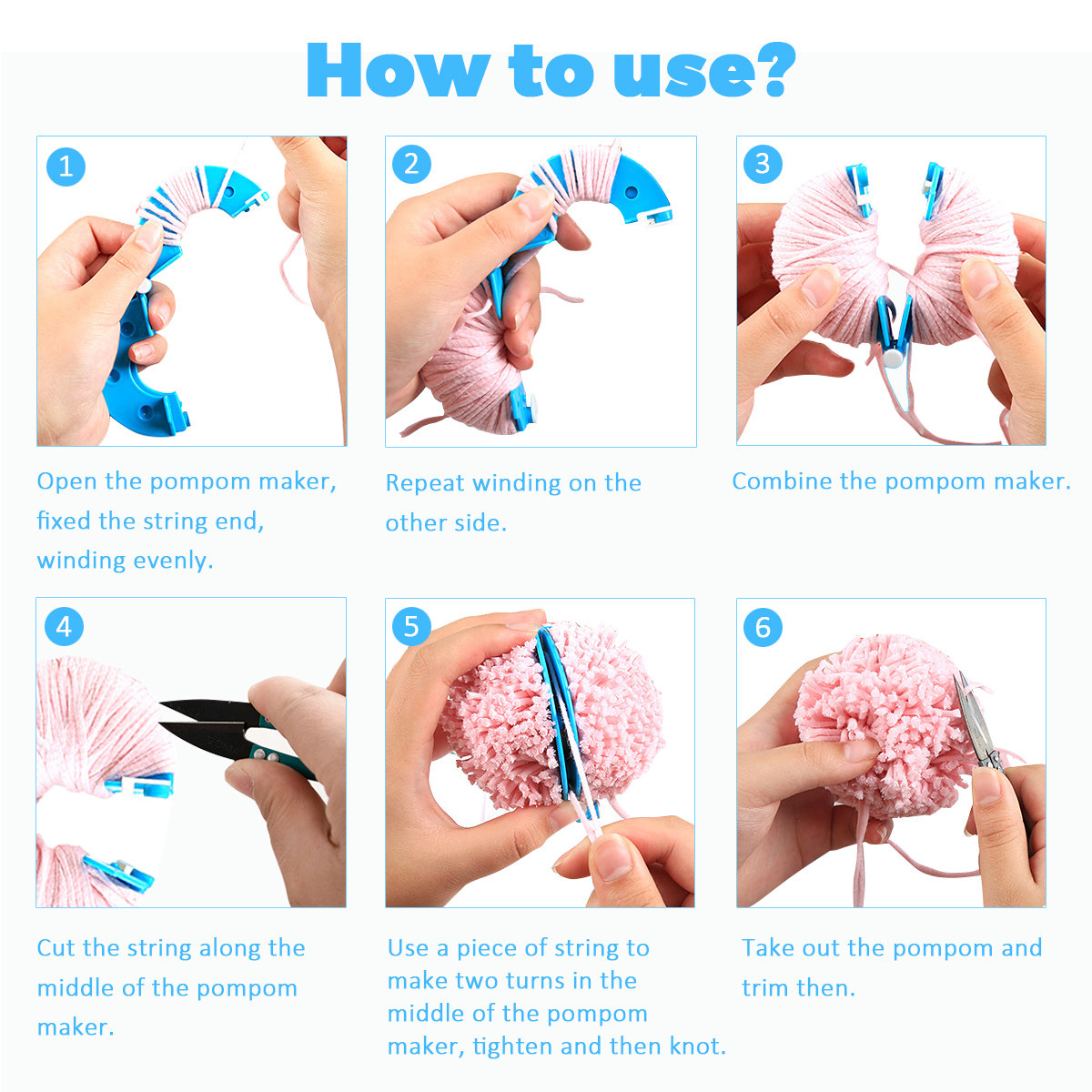 8 Pezzi di Strumenti per Reali - Pom Pom Maker Tool recensione e prezzo
